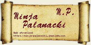 Minja Palanački vizit kartica